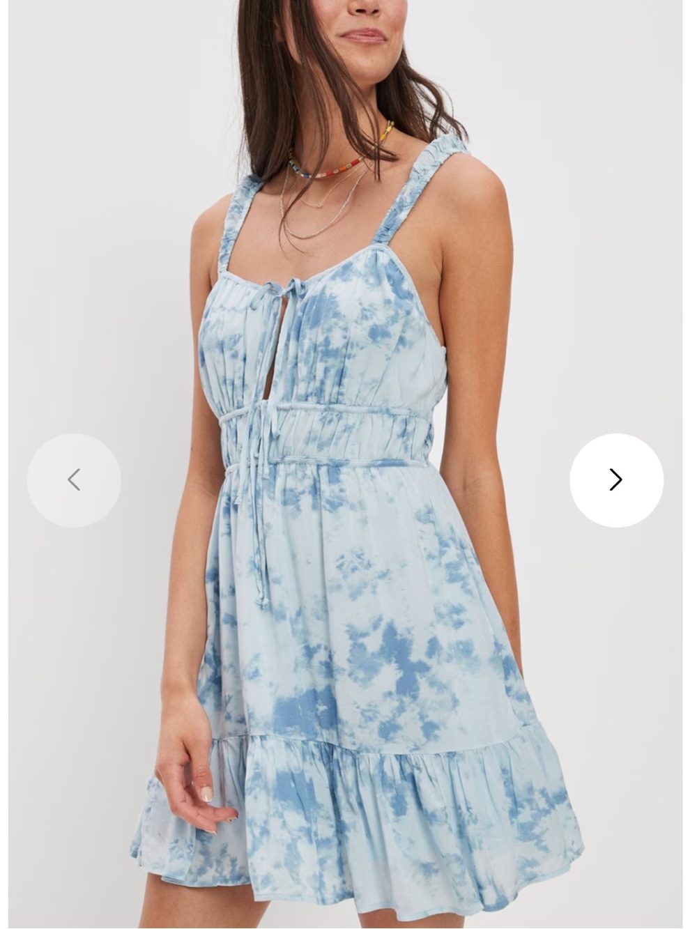 American Eagle Tie Front Mini Dress NWT Large